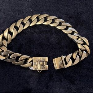 Bad Mofo Cuban Link Chrome Dog Collar - 16 1/2”